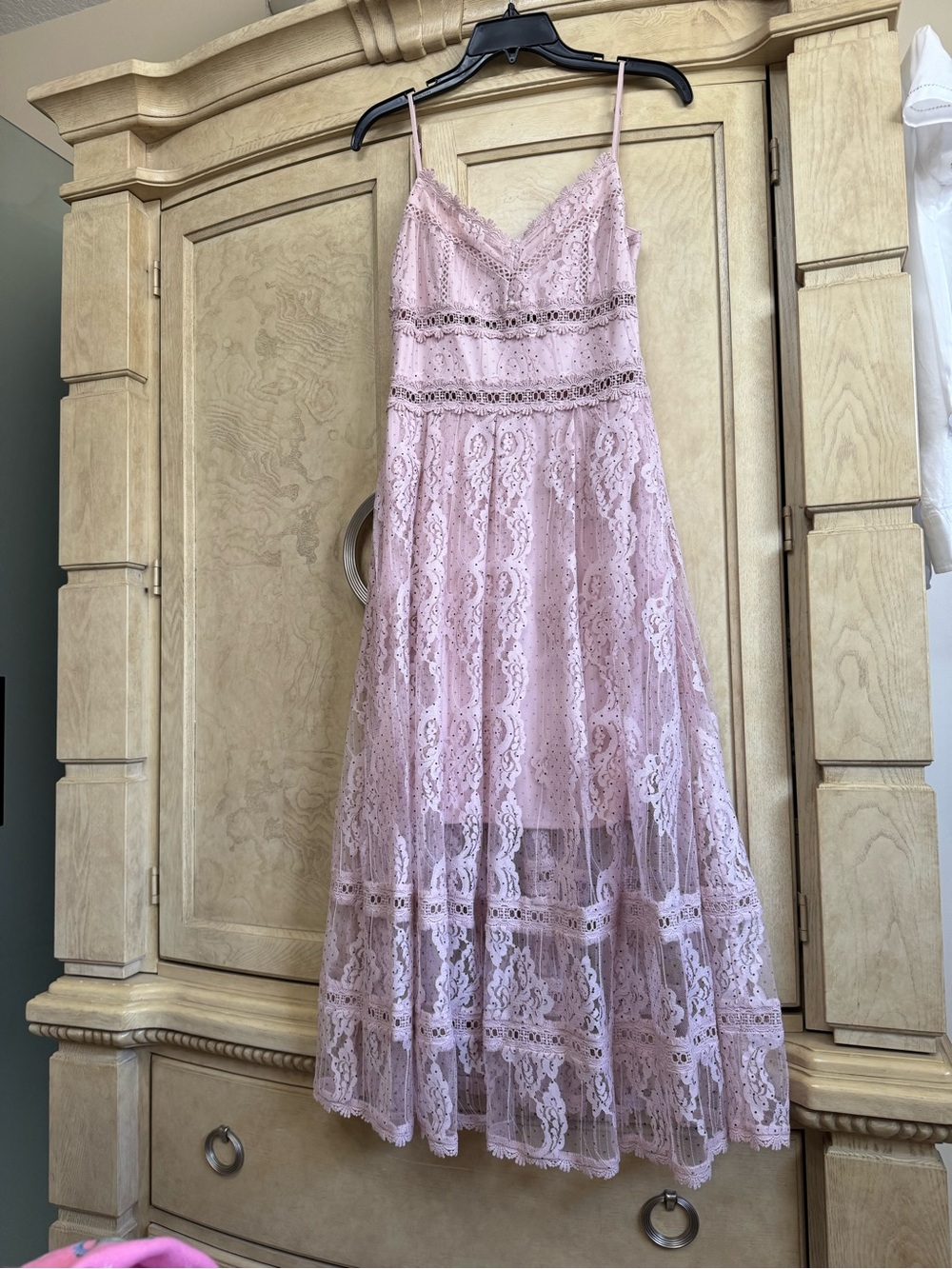 NSR Blush Pink Lace-Trim Slip